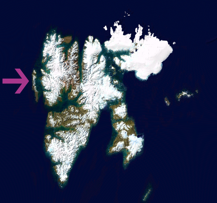 Embedded Svalbard outline NASA 1