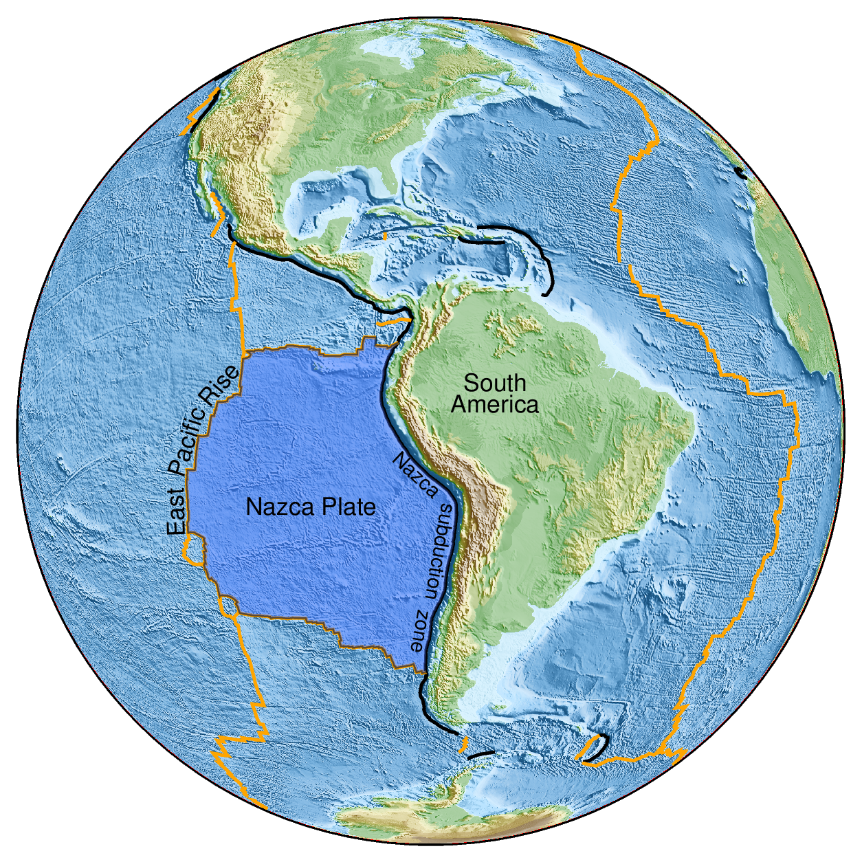 image2 location of East Pacific Rise oceanic slab