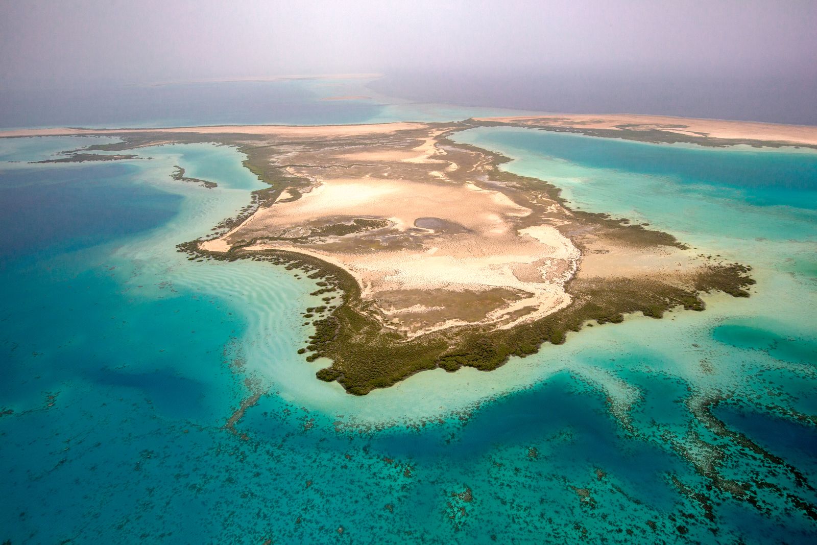 Large Aerial Shot of Um Rumah Island