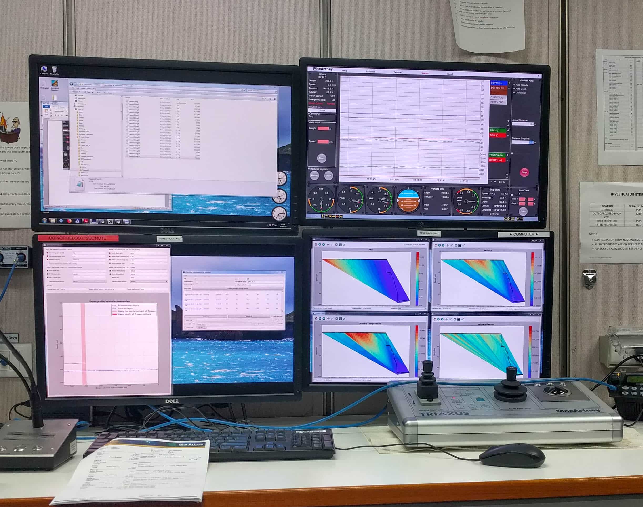 EMBED 2 On board the RV Investigator utilising the TRIAXUS the MMI courtesy of CSIRO