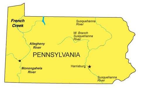 EM 3 PA map French Creek Susquehanna
