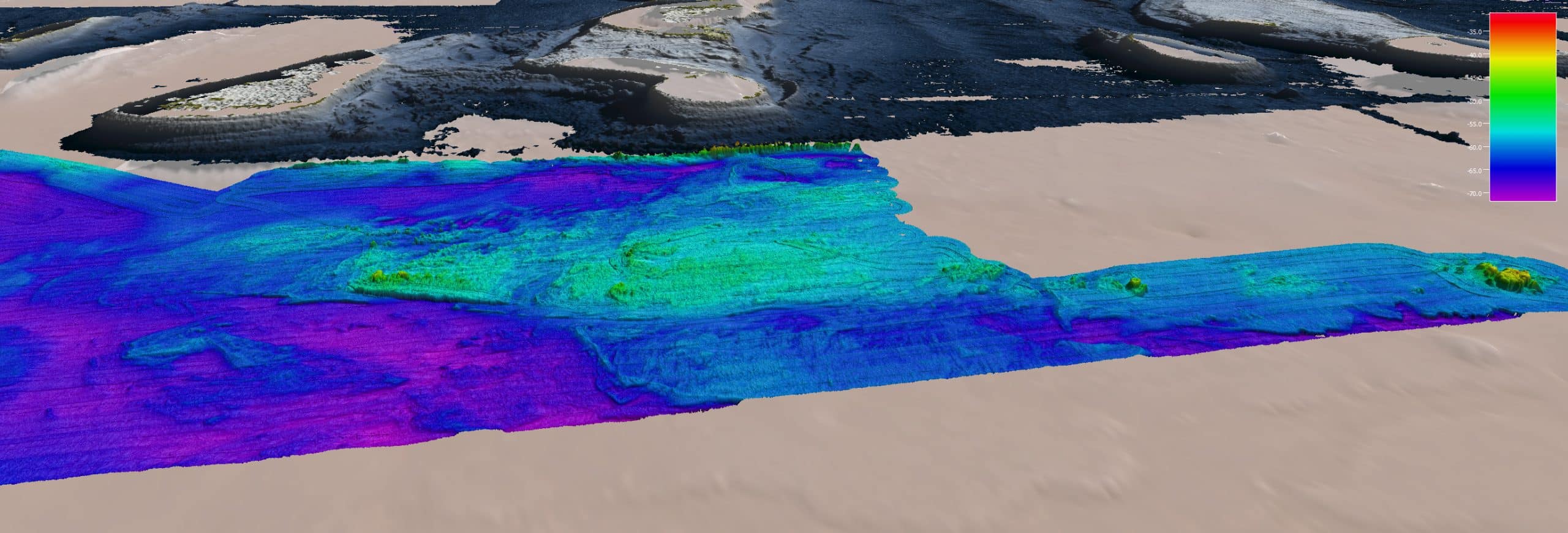 Seafloor Map of Sykes Reefs