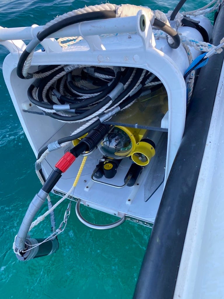 Launching the ROV