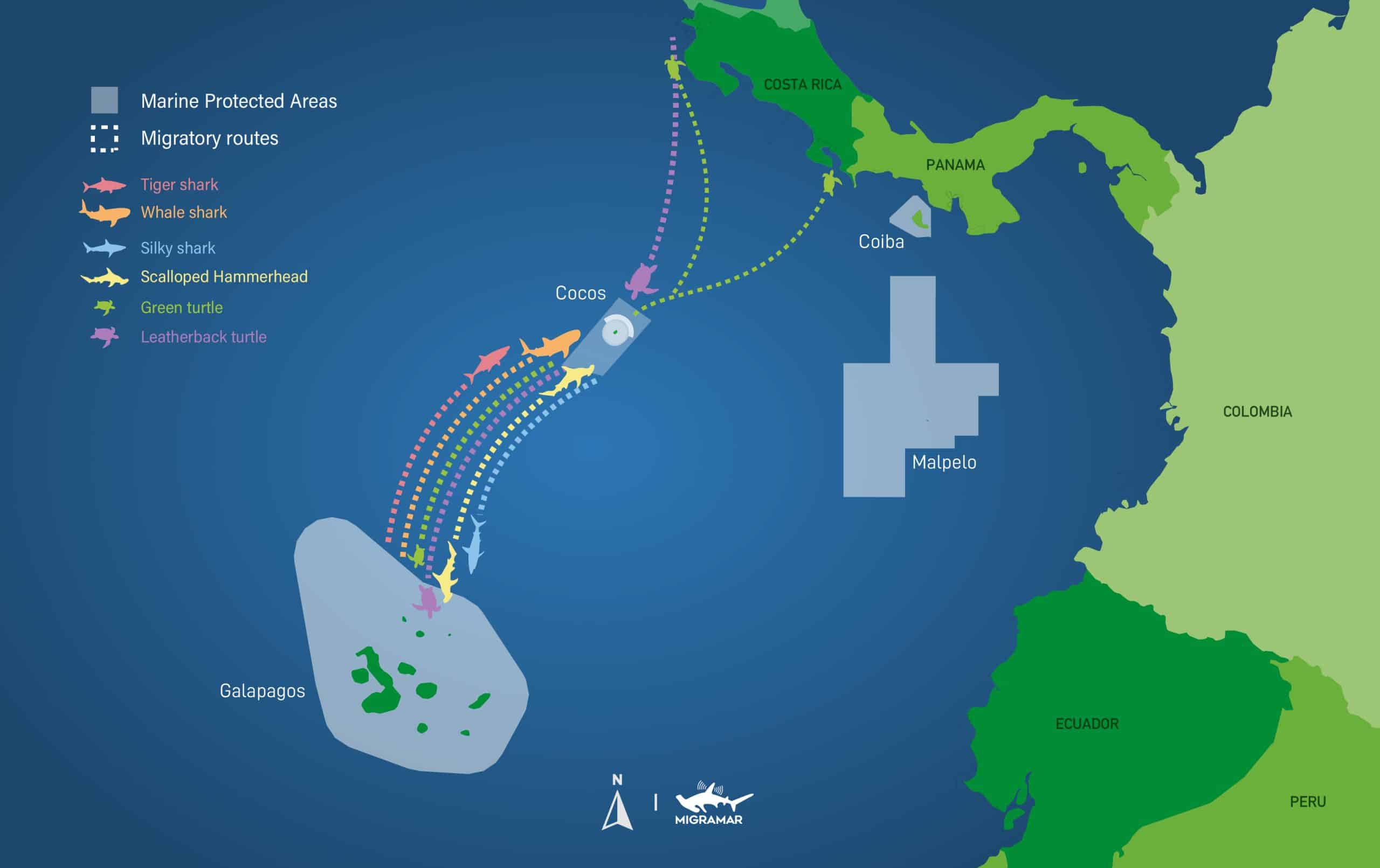 Map MigraVía Coco Galápagos2x 100