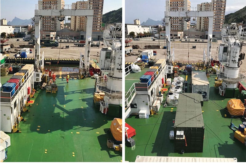 2 Fugro Aquarius deck before and after 