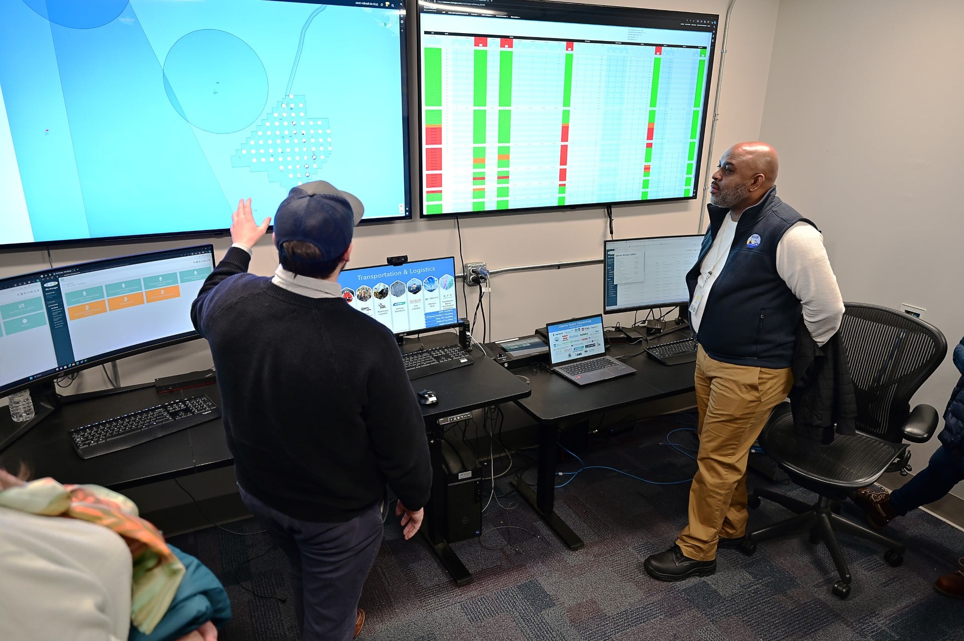 Image1 Director Kevin Sligh receives an overview briefing