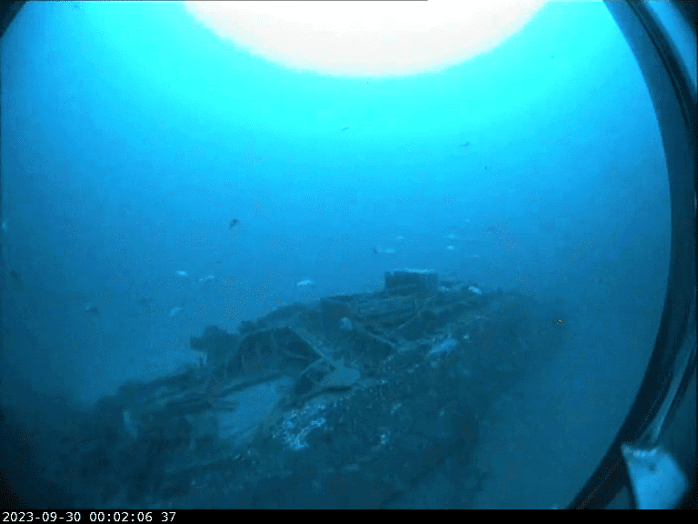 image2 DROP CAMERA SS Nemesis survey by RV Investigator View of wreck on seafloor3 CSIRO