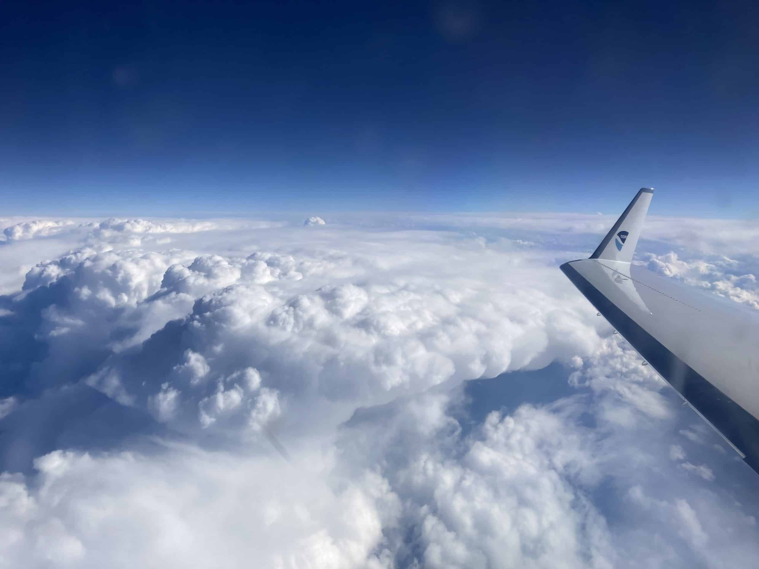 Image2 PHOTO View G IV flying over Atmospheric River system during mission 010923 credit Rich Henning NOAA