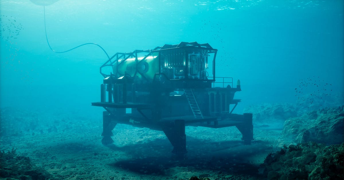 DEEP’s pilot subsea human habitat, Vanguard.