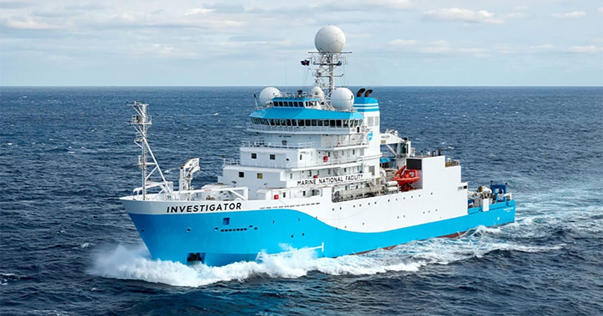 Research Vessel (RV) Investigator.