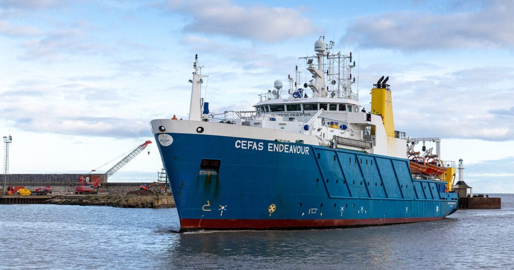 Research Vessel Cefas Endeavour. (Image credit: Cefas)