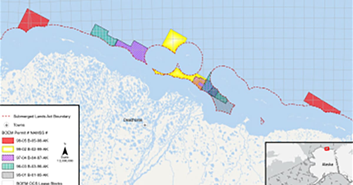 Map of the five datasets. (Image credit: BOEM)