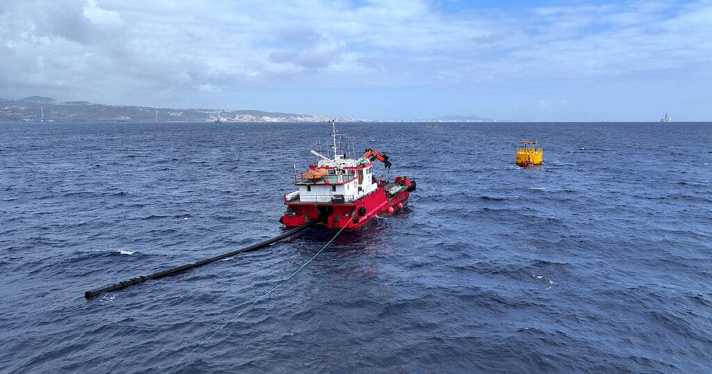 Offshore installation of the prototype at the Oceanic Platform of the Canary Islands (PLOCAN) in Gran Canaria, Spain.