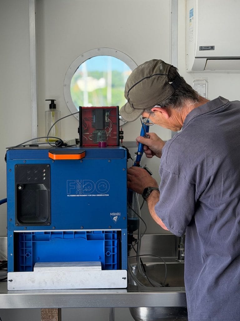 MBARI has invested more than two decades of engineering innovation to develop portable instruments for sampling DNA on a variety of platforms, from autonomous robots to ships of opportunity. 