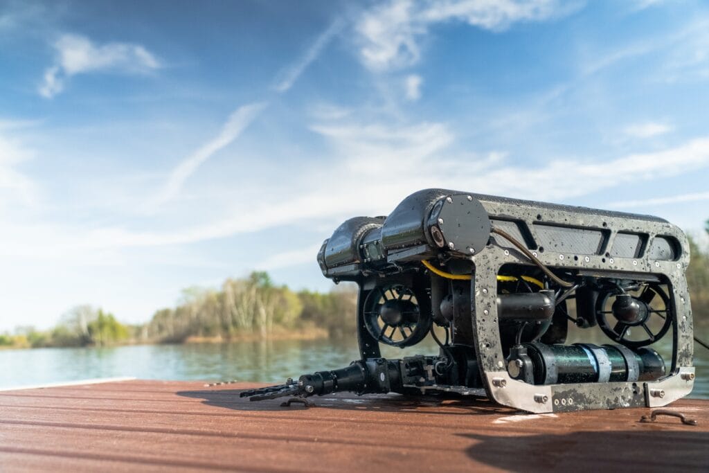 A PIVOT 3D ROV dockside. 