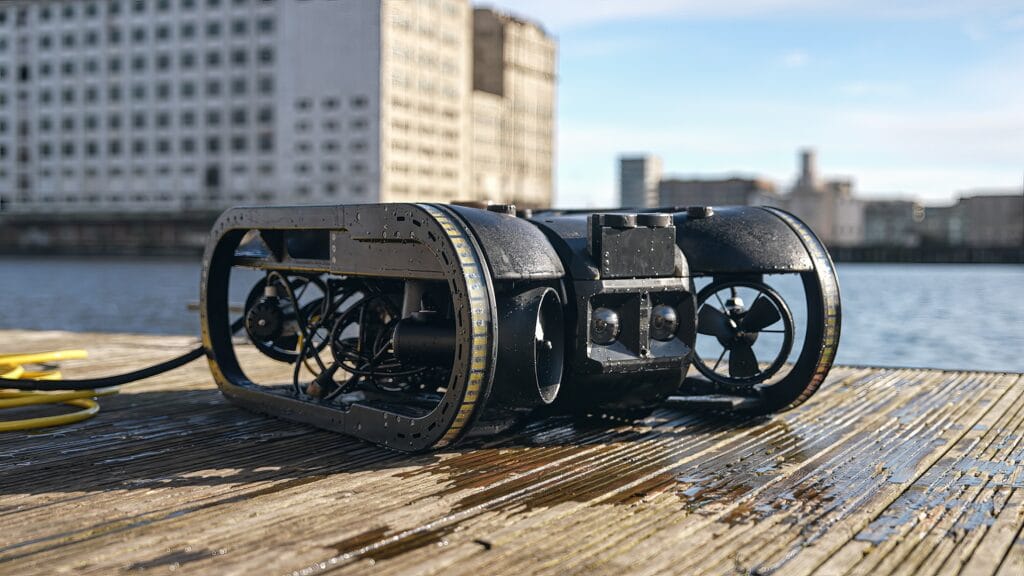 A SPECTRA High-performance ROV ready for deployment. 