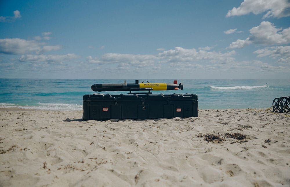 NemoSens, a small, lightweight micro AUV, was used to monitor the reef.