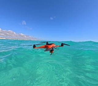Drone Floating in water from the Murdoch University