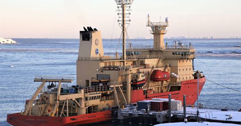 The Research Vessel Icebreaker Nathaniel B. Palmer.