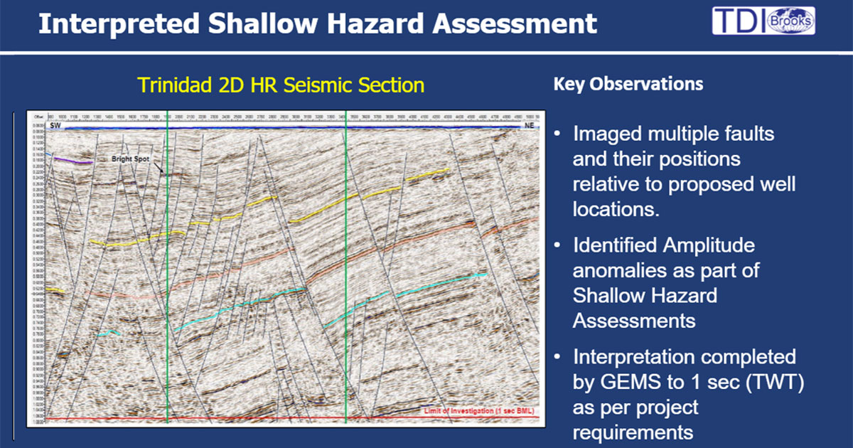 Interpreted Shallow Hazard Assessment