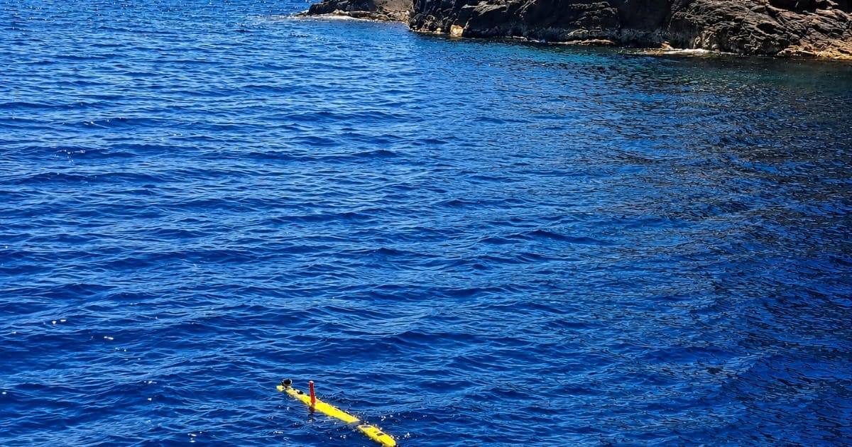 U_Tracker IV Autonomous Underwater Vehicle. (Credit: EdgeLab)