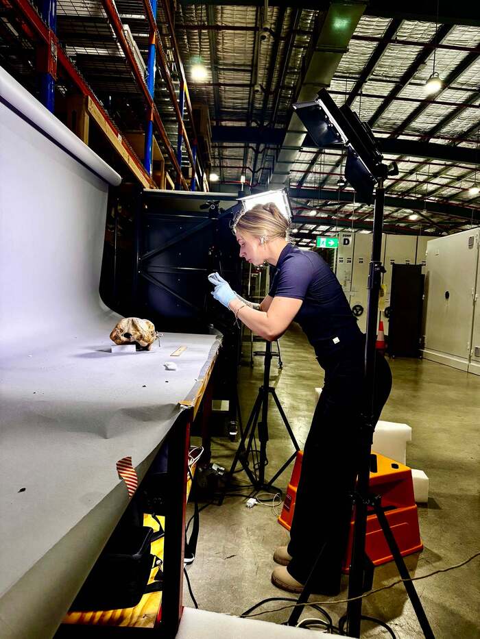 Emily Sperou, a postdoctoral researcher in URI's CEAL Lab. (Image credit: URI)