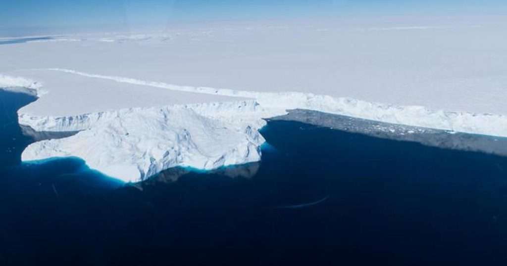 Totten Ice Shelf, East Antarctica, photographed in late 2019. (Image credit: Prof. Yoshihiro Nakayama)
