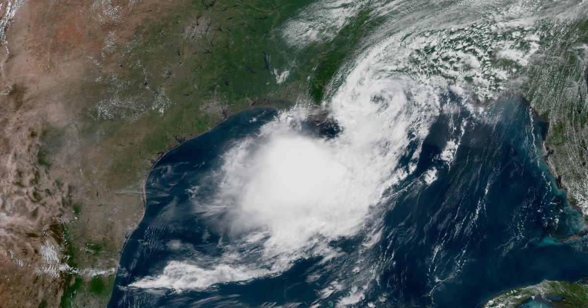 This image of Tropical Storm Bertha was captured by NOAA's GOES East (GOES-19 satellite) on July 22, 2026 at 1:15 p.m. ET. (Image credit: Tropical Storm Bertha captured by NOAA Satellites)