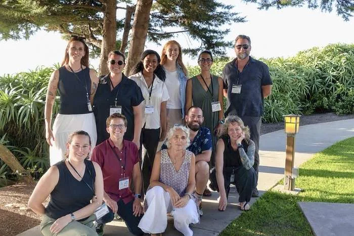 Research Specialist Lonny Lundsten (right, standing) joined representatives from six major philanthropically funded organizations that operate research vessels to explore how to align their work to support the BBNJ Agreement. (Image credit: Maria Baker/University of Southampton)