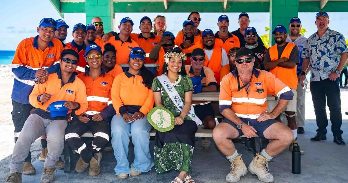 Ebeye Seawall Completion Ceremony. (Image credit: Chewy Lin)