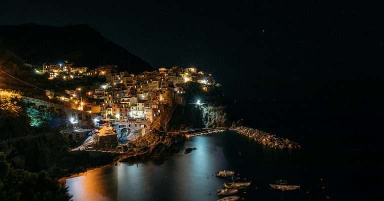 Italian coastline at night. (Image credit: Rafael Peier | Unsplash)