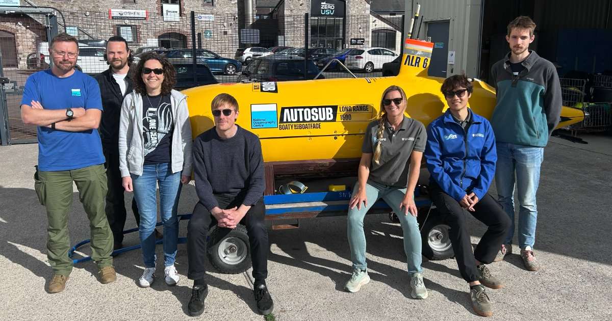 Members of the trial team at Turnchapel Wharf which played an instrumental role in making the trial deployments possible. (Image: Yang Yang University of Plymouth)